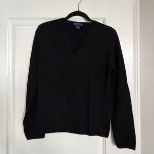 Charter Club Women's V-Neck Black Sweater